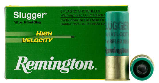 Remington Law Enforcement Slugger 12 Gauge Ammo features a 7/8 oz rifled slug